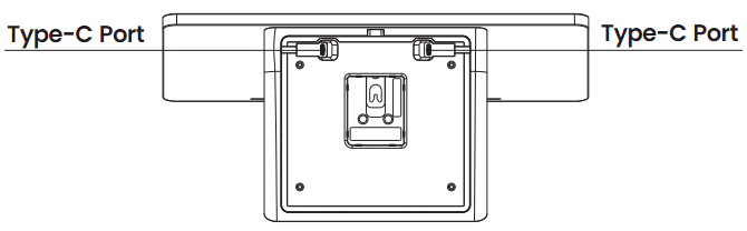 Figure 4: Bottom view of the L1400 terminal