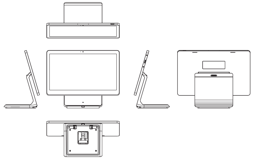 Figure 6: All-side view of the L1400 terminal
