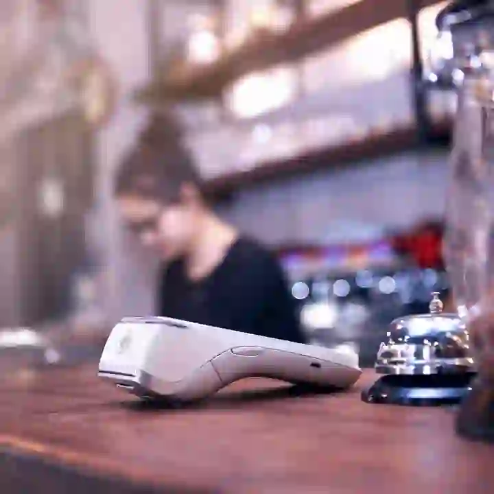 PAX A920 payment terminal on counter