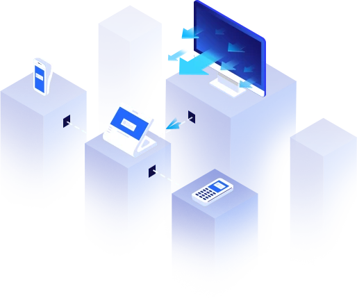 Infographic of payment processing infrastructure.